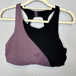 Athleta Swim Top 38B/C Black Purple Bathing Suit Swimwear